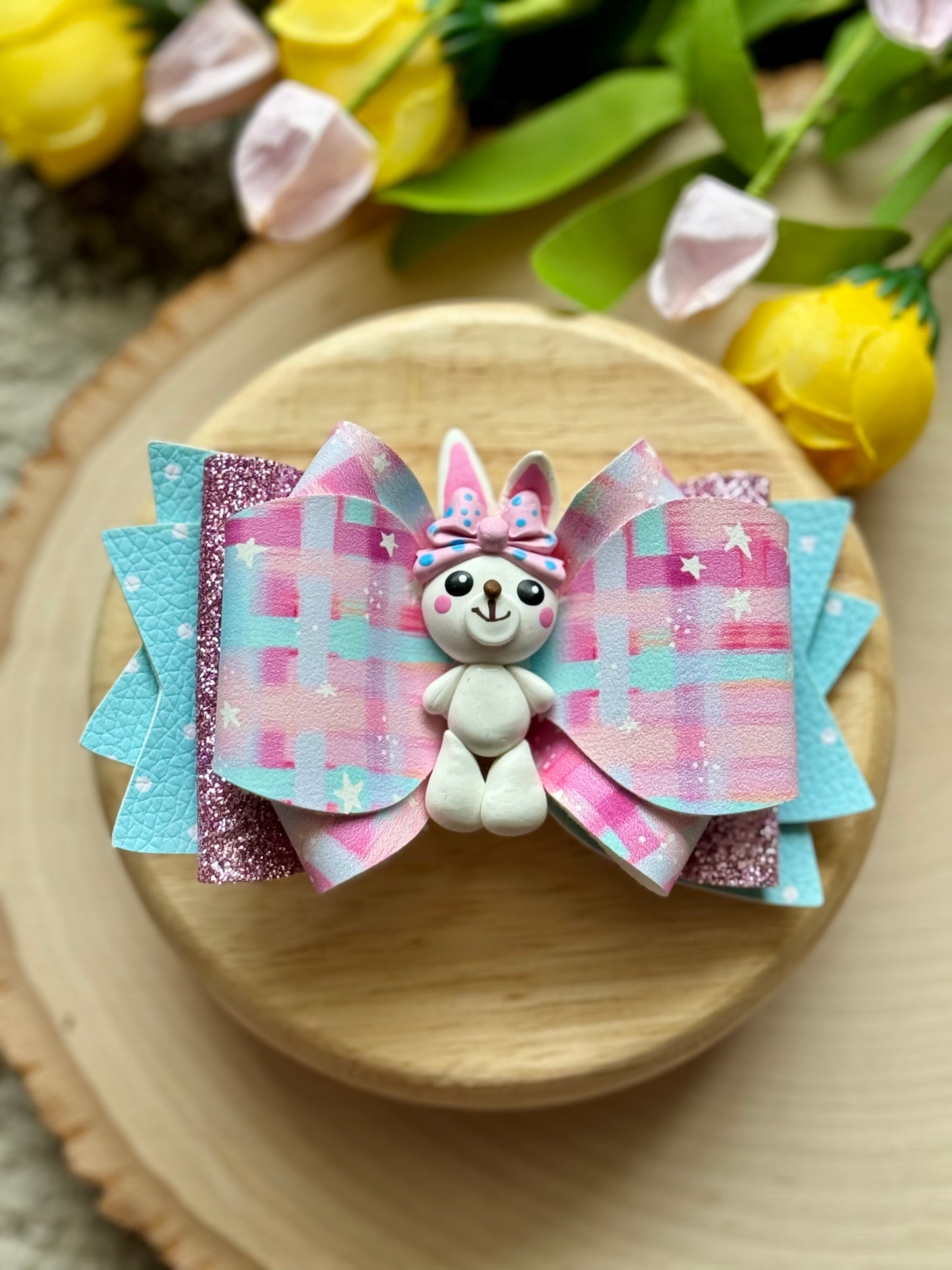 Bunny with Bow Clay