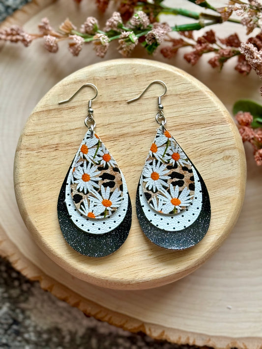 Daisy Teardrop Earrings