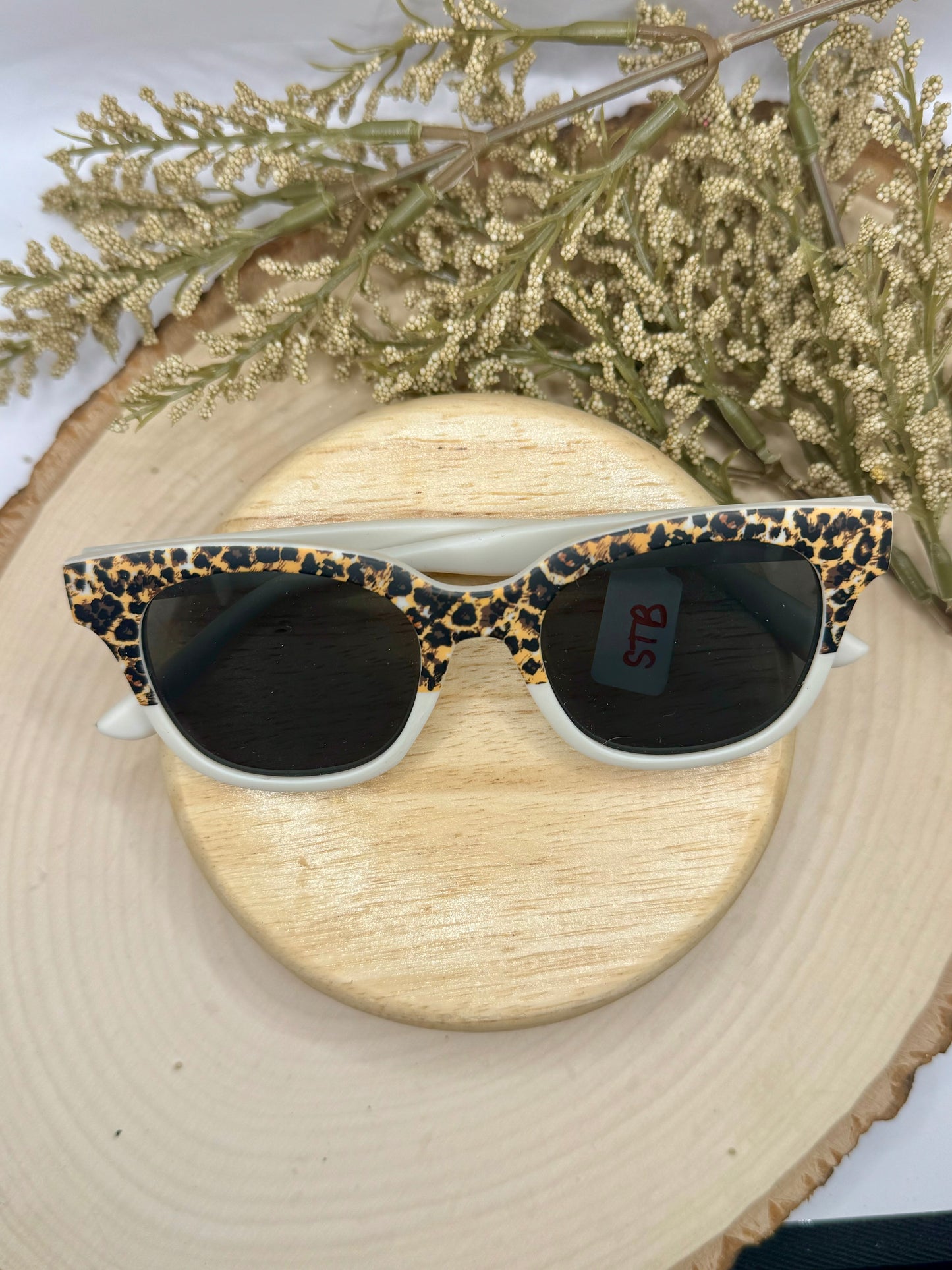 Kids Cheetah and Tan Sunnies