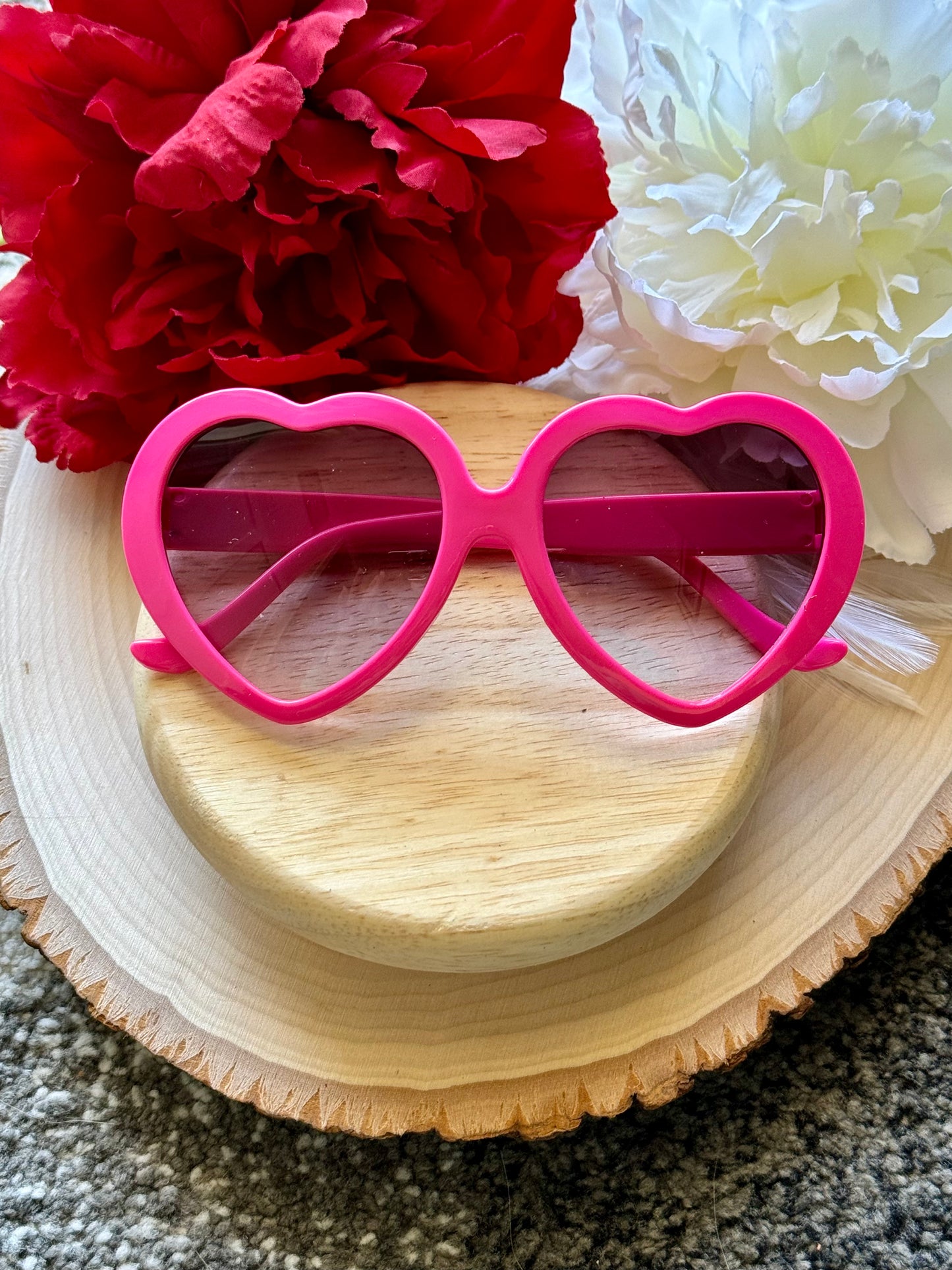 Hot Pink Heart Sunnies