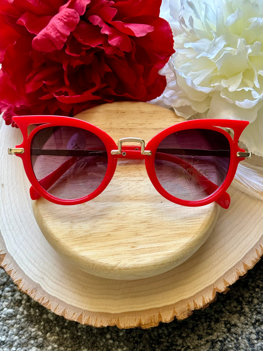 Red Cat Eye Sunnies