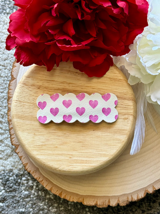 Single Pink Heart Clip