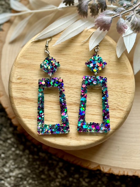 Mermaid Dreams Resin Earrings