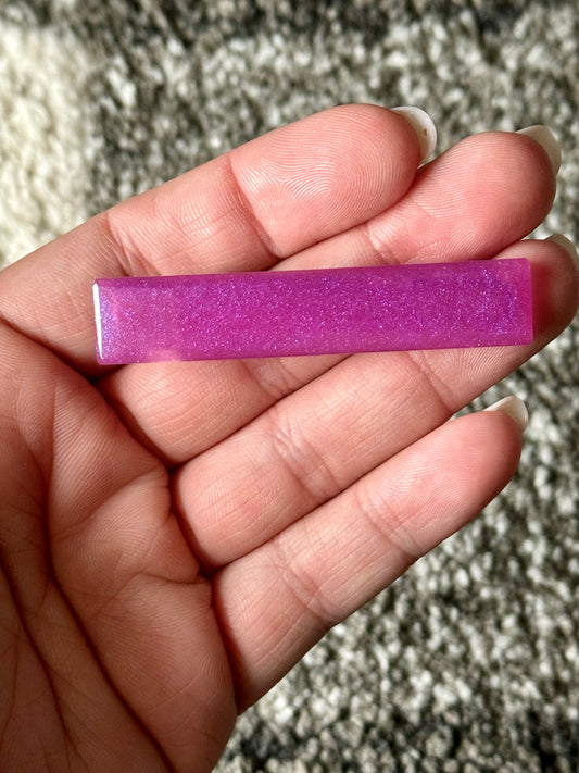 Purple Bar Resin Clip