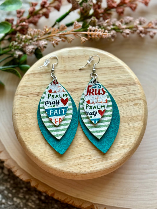 Psalms Leaf Earrings