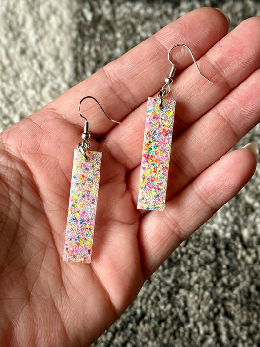 Confetti Pop Bar Dangle Earrings