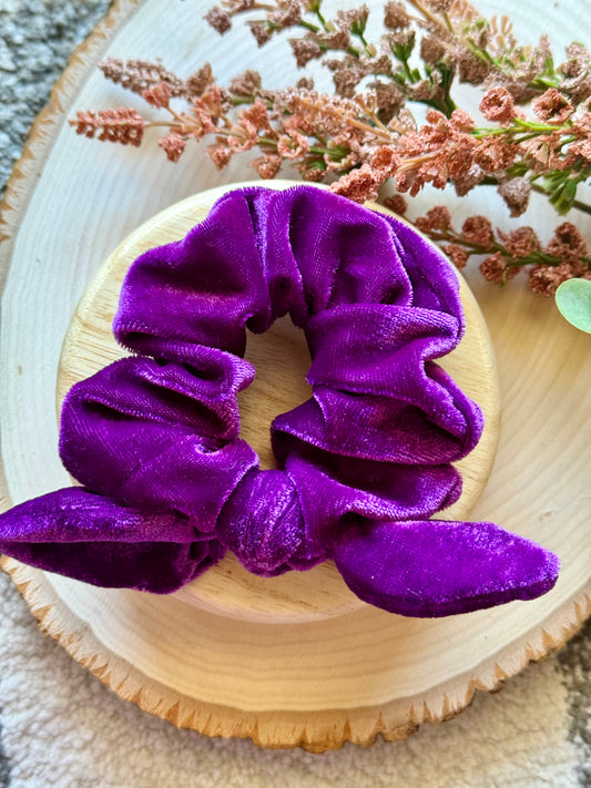 Purple Velvet Scrunchie