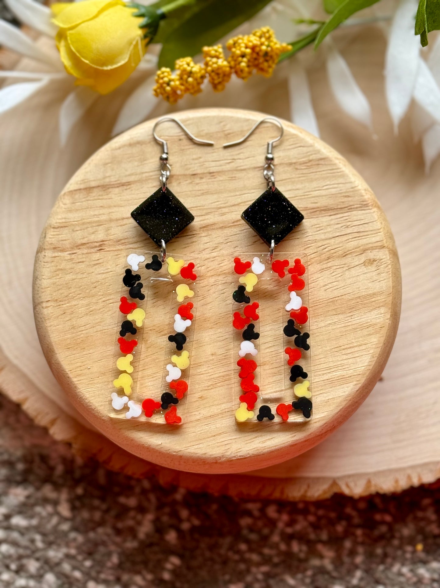 Mouse Resin Earrings