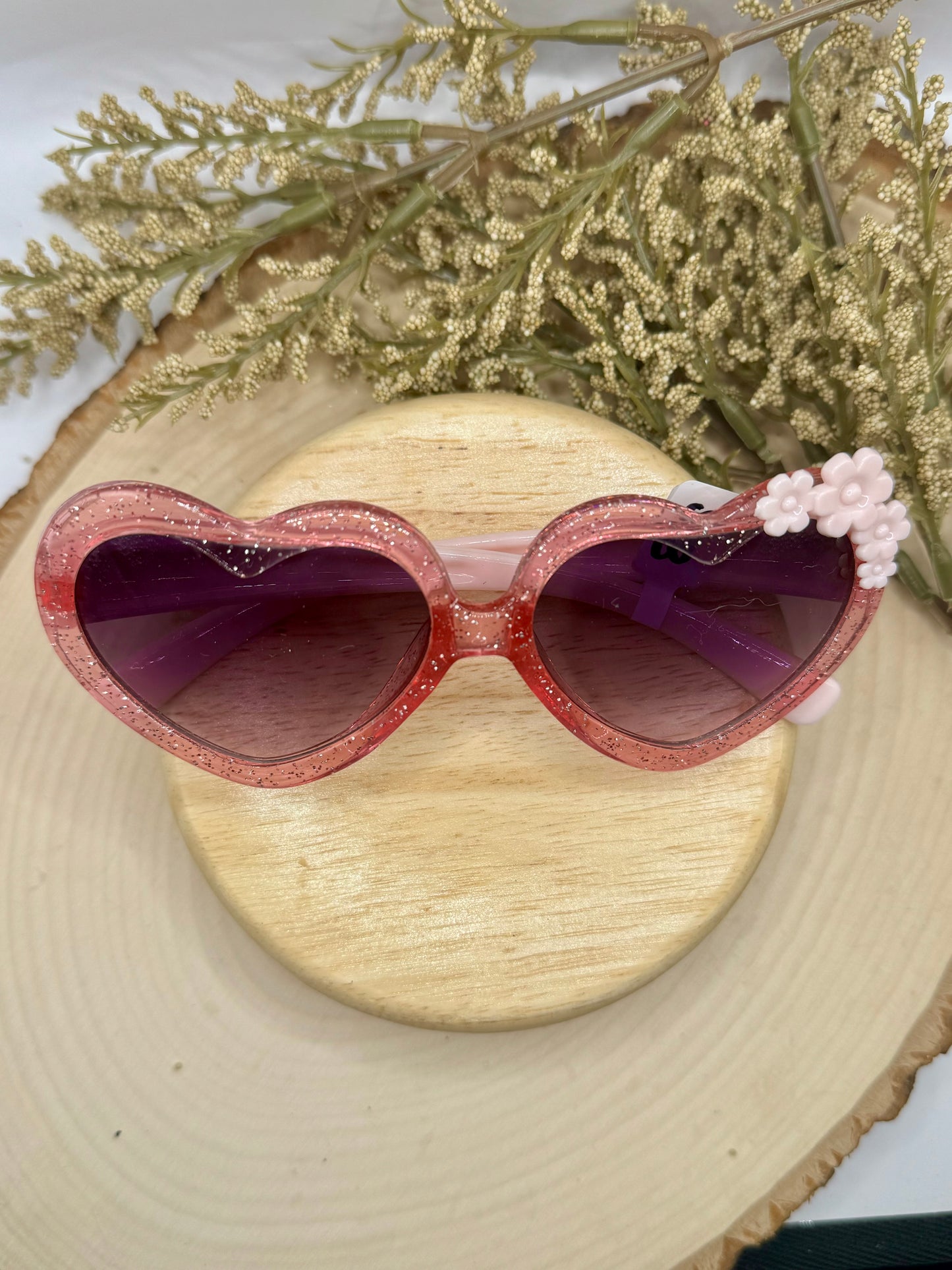 Kids Pink Floral Sunnies