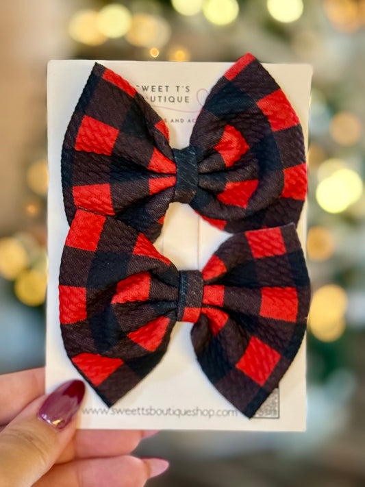 Buffalo Plaid Flop Piggies