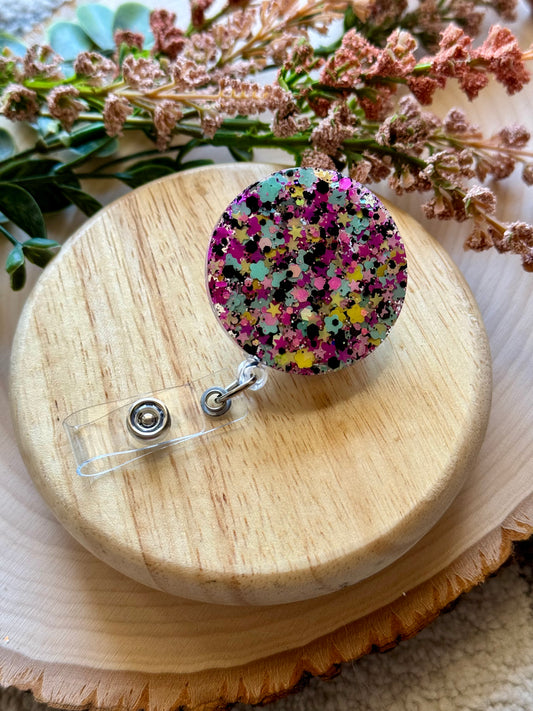 Summer Mix Resin Badge Reel