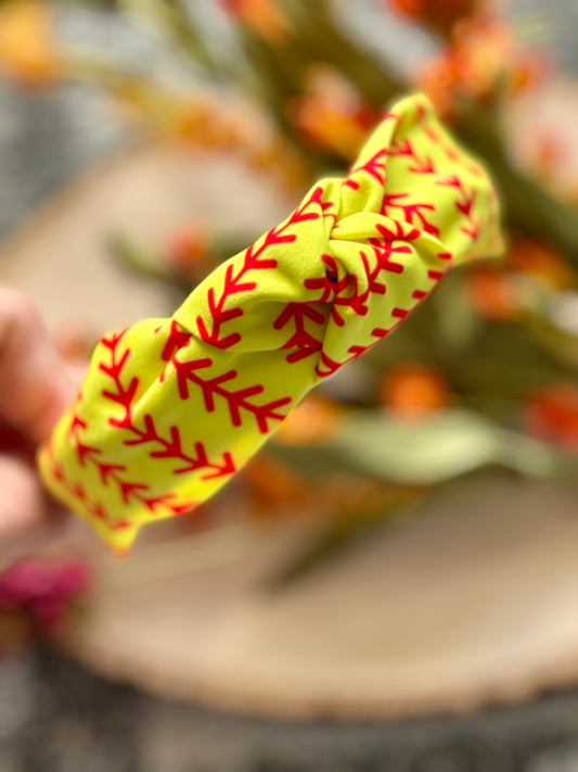 Softball Knotted Headband