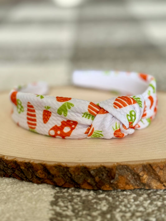 Easter Carrot Knotted Headband