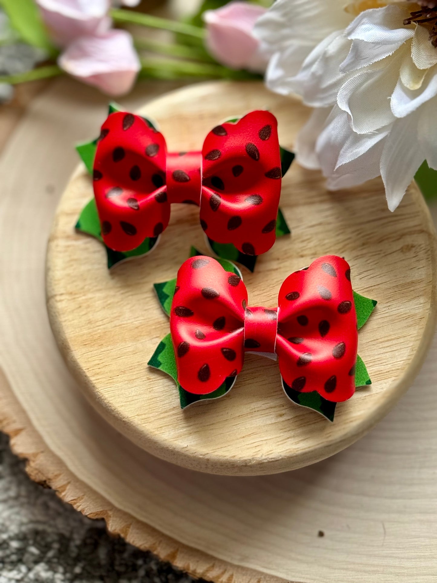 Small Watermelon Poppy Piggies