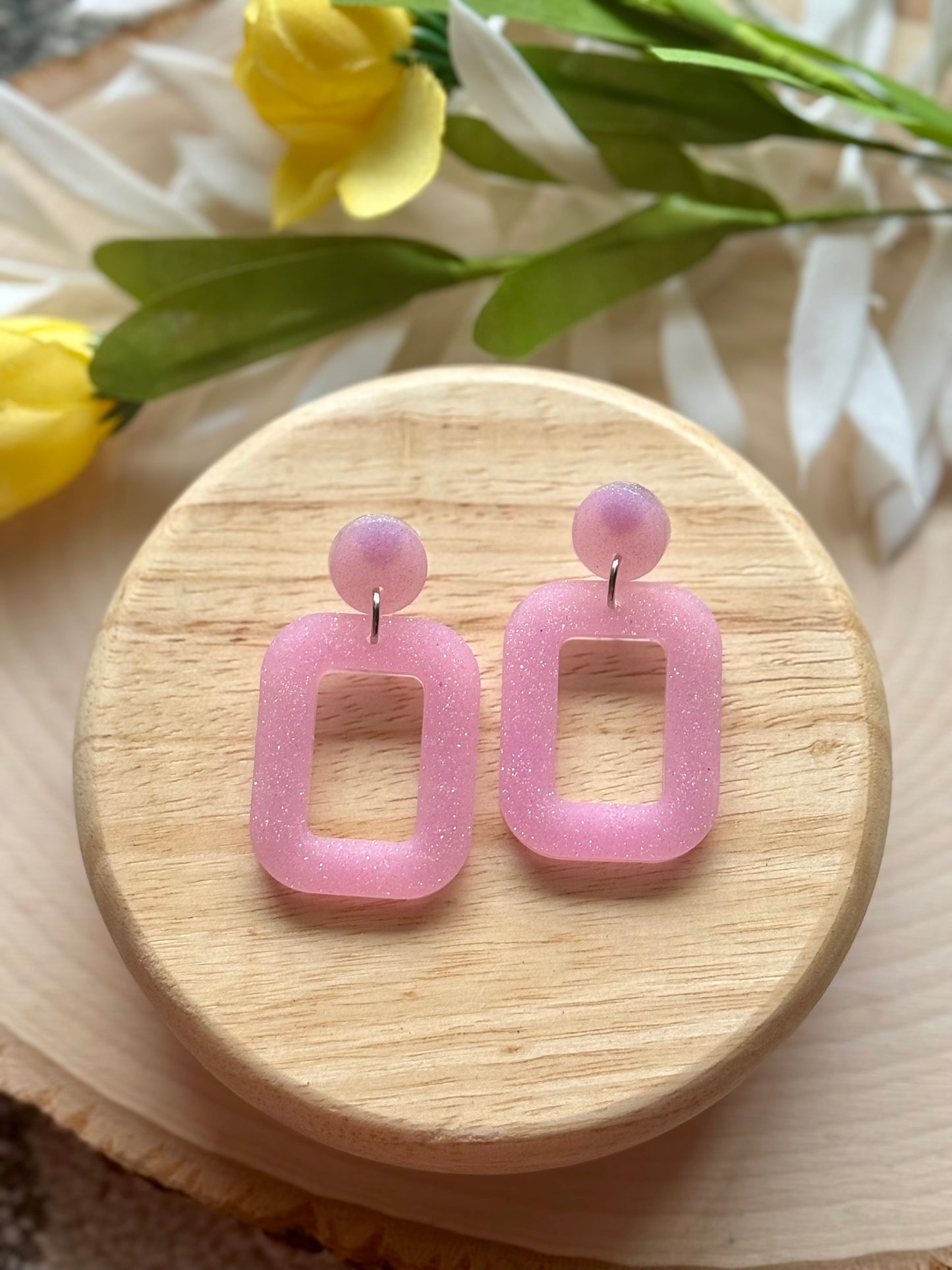 Pastel Open Resin Earrings