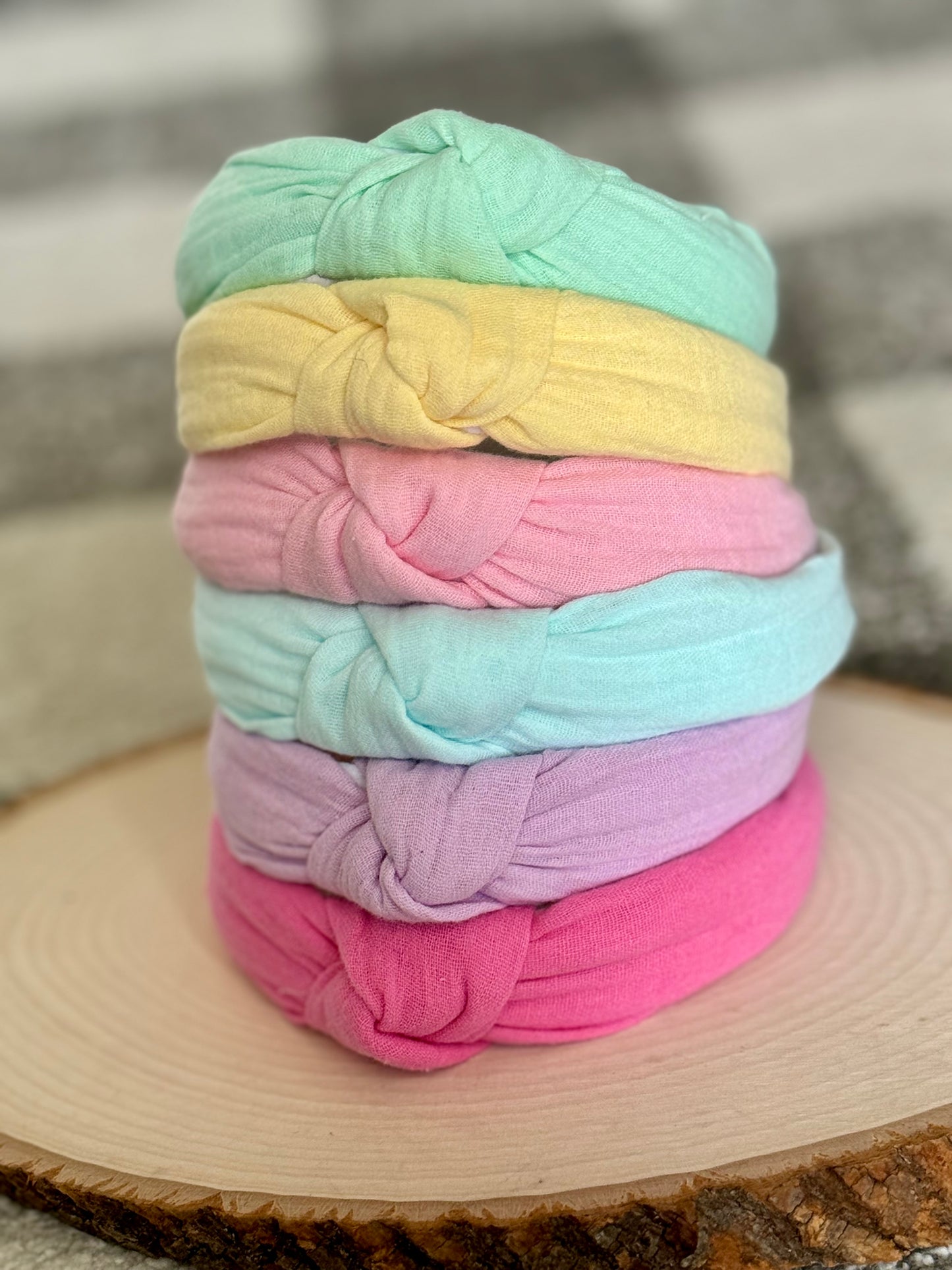 Spring Linen Knotted Headbands