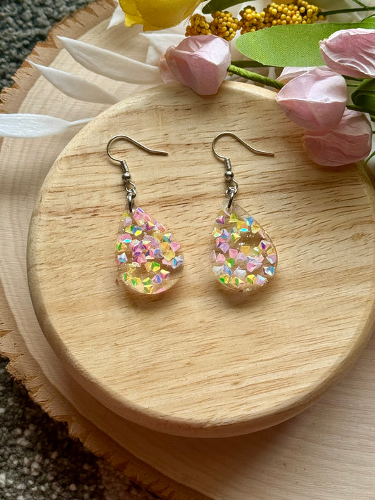 Spring Diamond Mini Teardrop Earrings