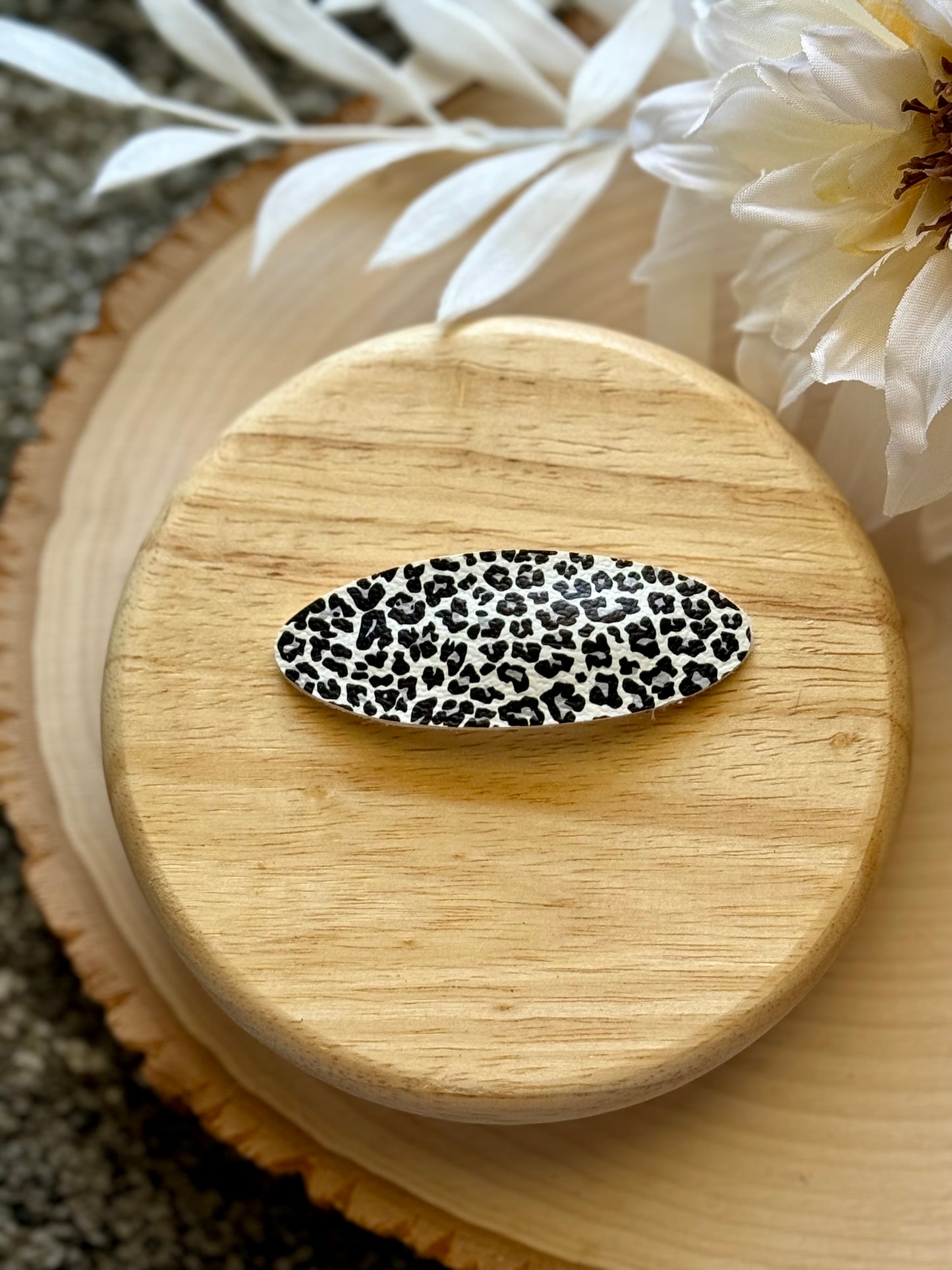 Single Leopard Print Clip