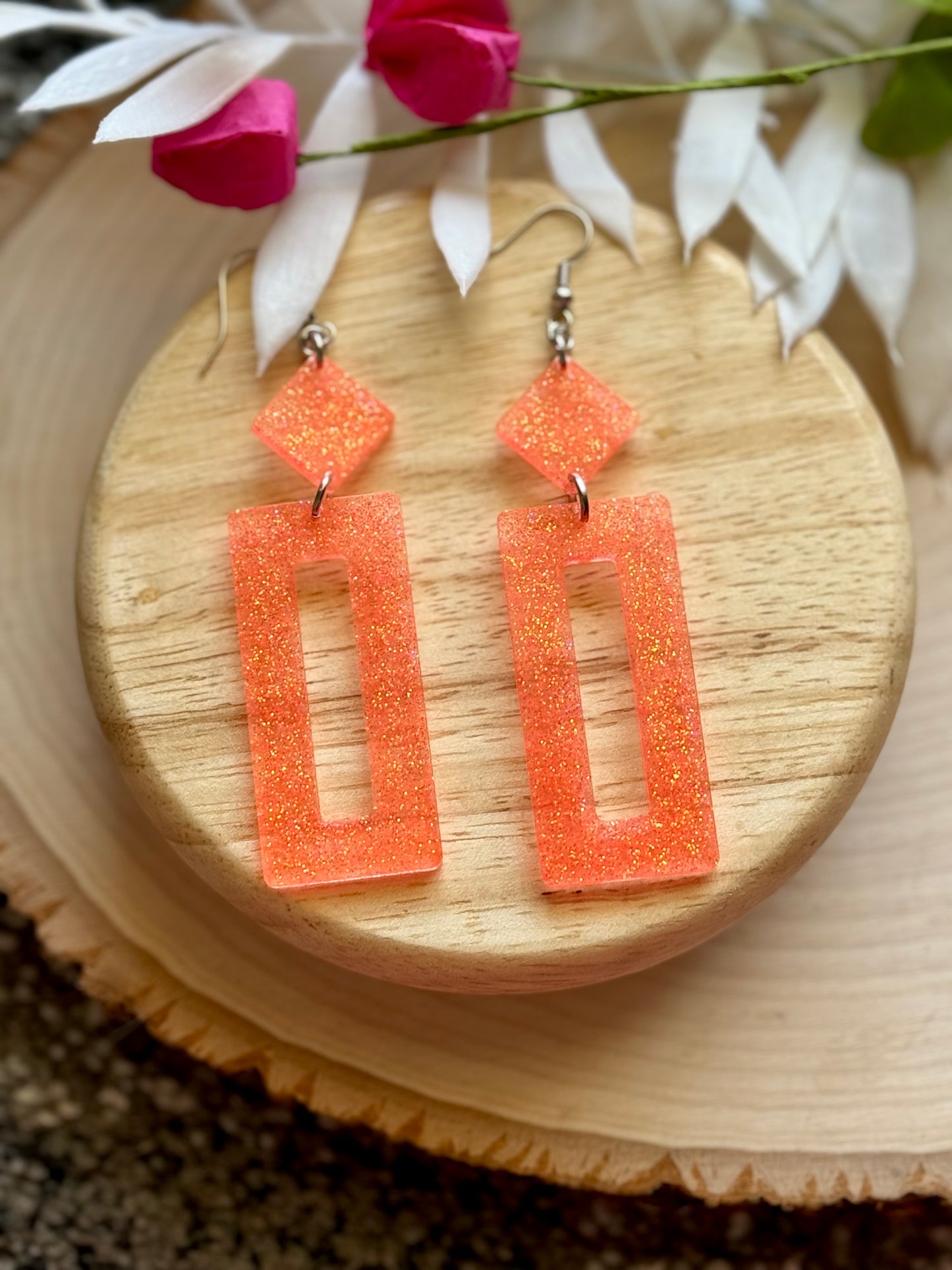 Tropical Resin Earrings