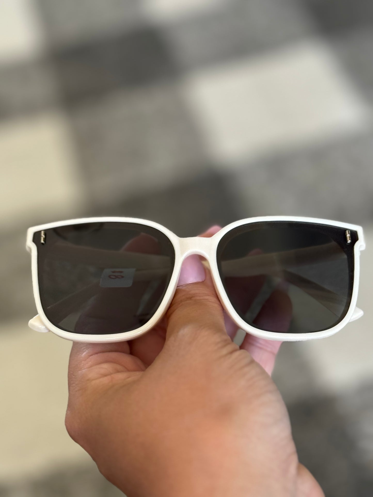 White Framed Kids Sunnies