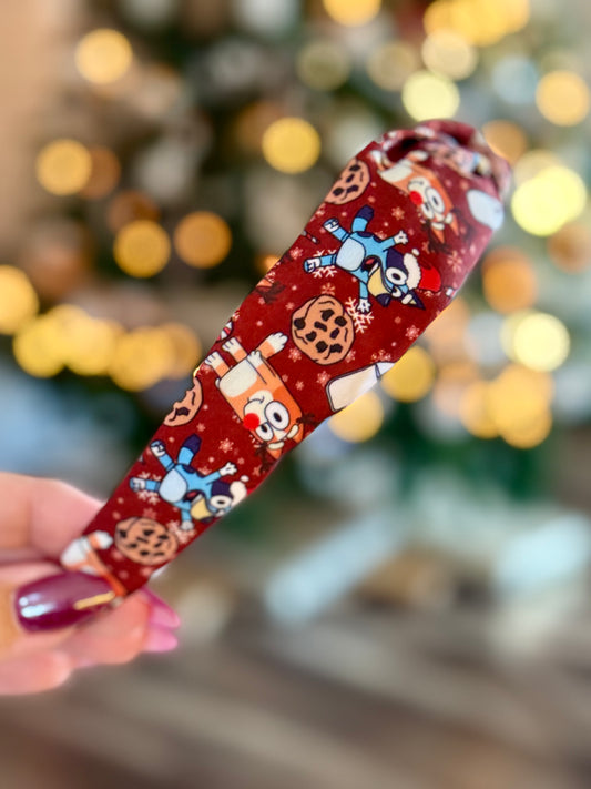 Blue Dog Christmas Headband