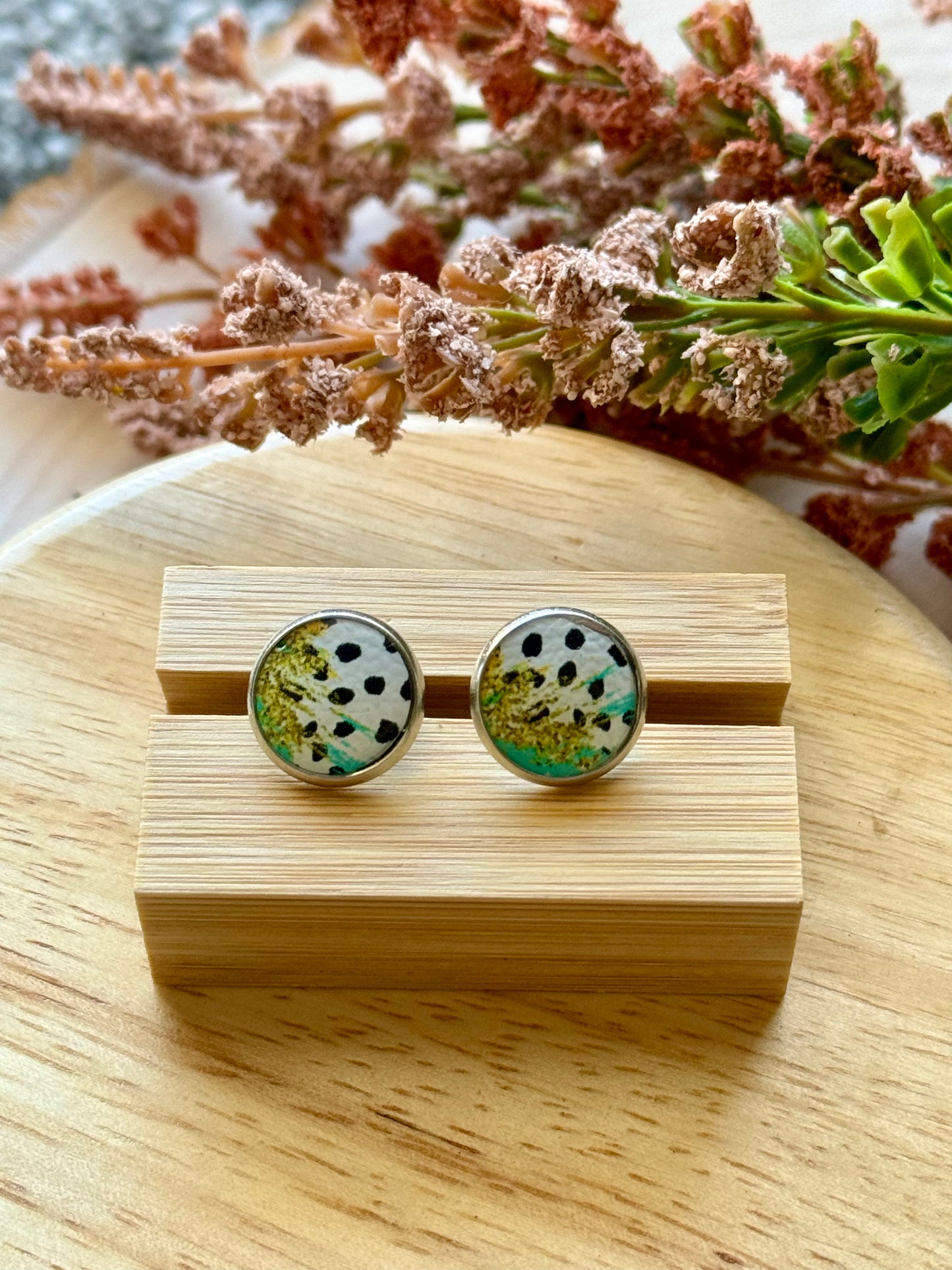 Bobo Dot Resin Stud Earrings