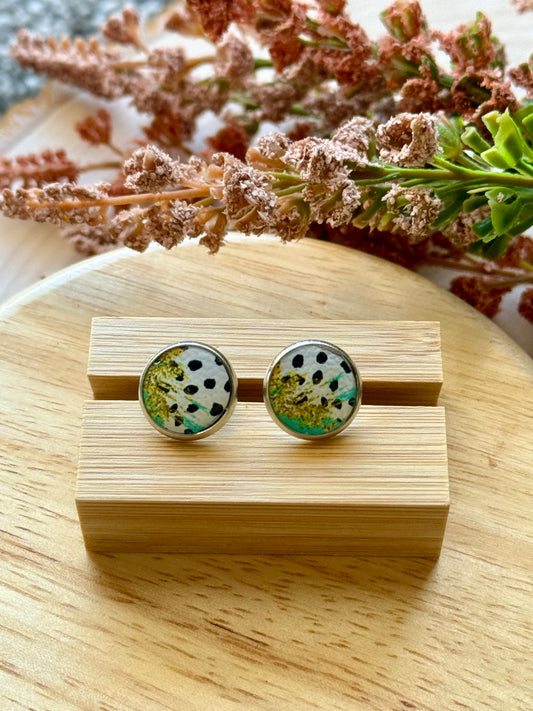 Bobo Dot Resin Stud Earrings