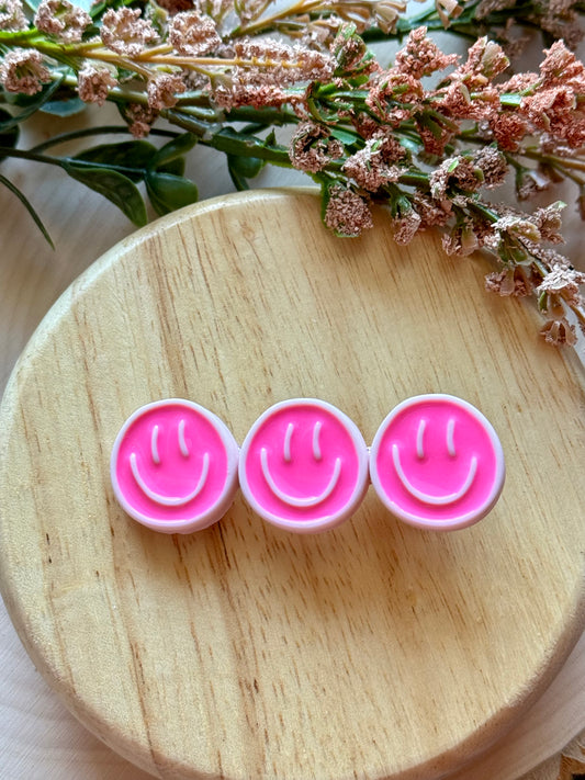 Pink Smile Resin Clip