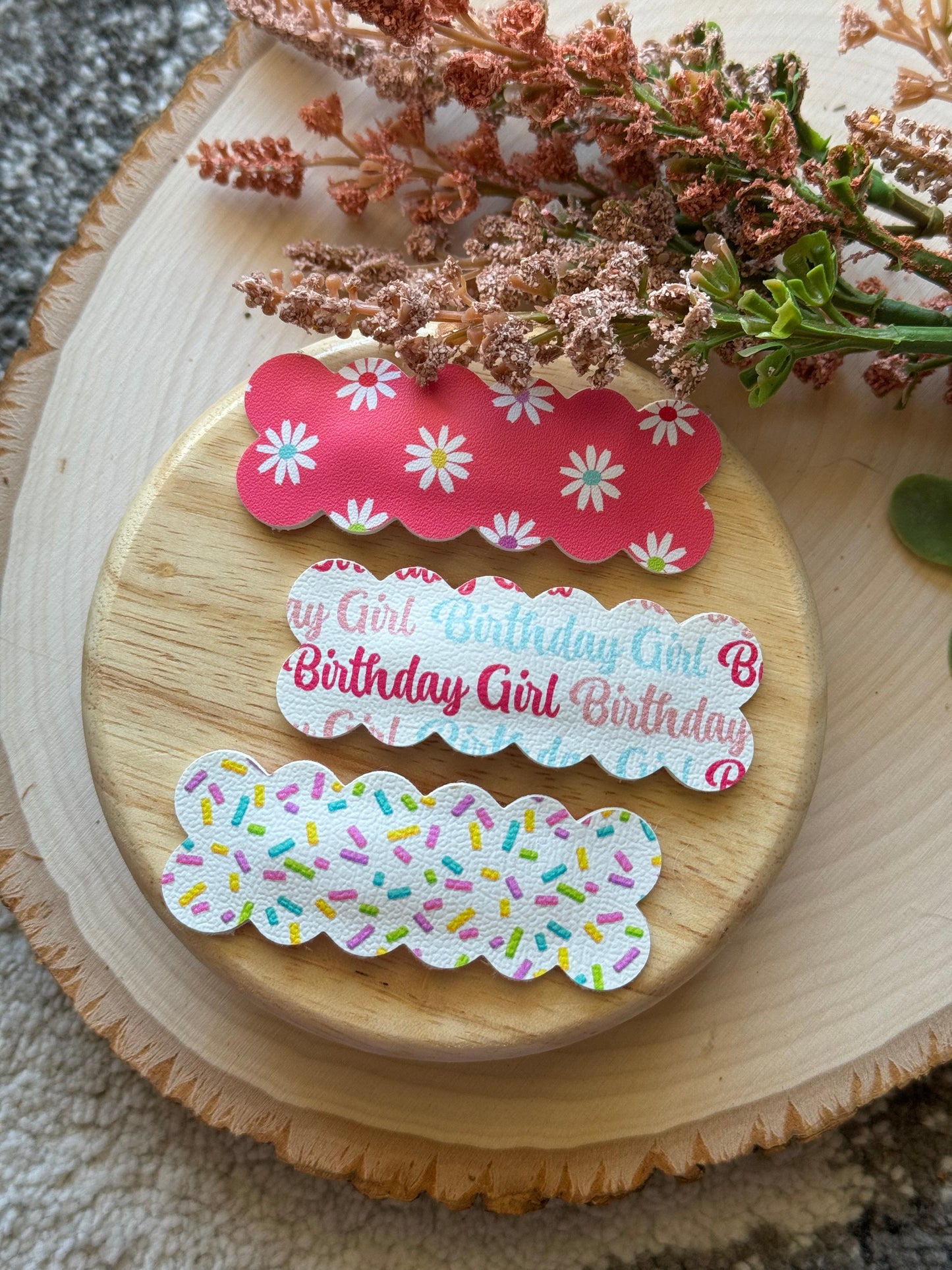 Birthday Girl Snap Clip Set